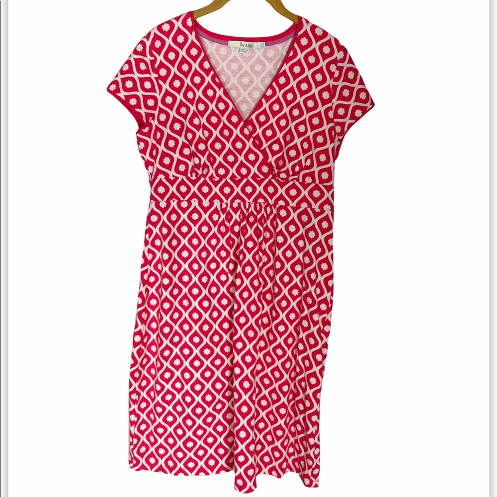 Boden Paisley V Neck Dress 8P